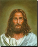 Head of Christ Stretched Canvas Print by Ron Marsh