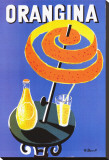 Orangina Stretched Canvas Print by Bernard Villemot