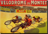 Velodrome du Mont Stretched Canvas Print by Marcellin Auzolle Velodrome du Mont Stretched Canvas Print by Marcellin Auzolle