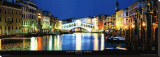 Rialto Bridge, Venice Stretched Canvas Print by John Lawrence