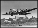 Boeing B-307 on Final Approach, 1940 Framed Canvas Print