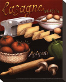 Lasagna Stretched Canvas Print by Daphne Brissonnet