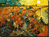 The Red Vineyard at Arles, c.1888 Stretched Canvas Print