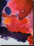 Blue Atmosphere Stretched Canvas Print by Helen Frankenthaler