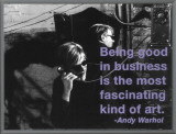 Good in Business Framed Canvas Print by Billy Name