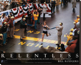 Bill Rodgers: Relentless Stretched Canvas Print by Dick Raphael