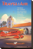 Expreso aéreo del Oeste Reproducción en lienzo de la lámina por Kerne Erickson