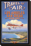 Travel by Air Stretched Canvas Print by Kerne Erickson