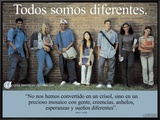 Todos Somos Diferentes- We're All Different Framed Canvas Print