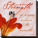Strength Stretched Canvas Print by Paula Scaletta