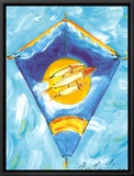Kite Framed Canvas Print by Cynthia Hudson
