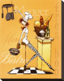 Sassy Chef III Stretched Canvas Print by Mara Kinsley