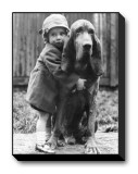 Girl's Best Friend Stretched Canvas Print