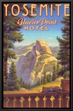 Yosemite, Glacier Point Hotel Framed Canvas Print by Kerne Erickson