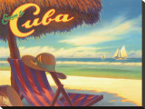 Escape to Cuba Stretched Canvas Print by Kerne Erickson