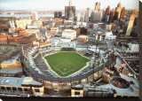 Comerica Park - Detroit, Michigan Stretched Canvas Print by Mike Smith