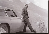 James Bond: Aston Martin Stretched Canvas Print