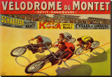 Velodrome du Mont Stretched Canvas Print by Marcellin Auzolle