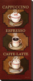 Trio de café Reproducción en lienzo de la lámina por Debra Lake
