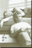 Flutesong, Marilyn Monroe and James Dean Stretched Canvas Print by Paul Gasenhemier