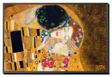 The Kiss, c.1907 (detail) Framed Canvas Print by Gustav Klimt