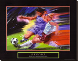 Effort: Soccer Stretched Canvas Print by Bill Hall