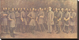 Robert E. Lee and His Generals Stretched Canvas Print by Mathews 