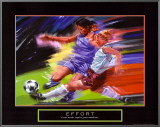 Effort: Soccer Framed Canvas Print by Bill Hall