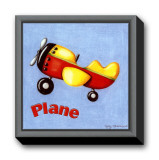 Plane Framed Canvas Print by Kathy Middlebrook