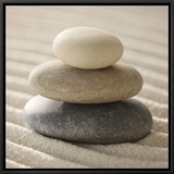 Pile of Pebbles Framed Canvas Print by Gregor Schuster