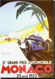 5th Grand Prix Automobile, Monaco, 1933 Stretched Canvas Print by Geo Ham