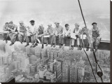 Lunch Atop a Skyscraper, c.1932 Stretched Canvas Print by Charles C. Ebbets