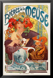 Cervezas de Meuse (Bieres De La Meuse) Lámina por Alphonse Mucha Cervezas de Meuse (Bieres De La Meuse) Lámina por Alphonse Mucha