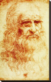 Self-Portrait, c.1515 Stretched Canvas Print by Leonardo da Vinci Self-Portrait, c.1515 Stretched Canvas Print by Leonardo da Vinci