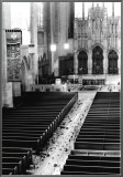 Church Aisle Framed Canvas Print by Scott Mutter