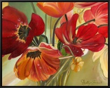 Primavera II Framed Canvas Print by Nelly Arenas