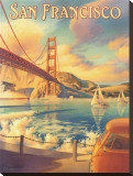San Francisco Stretched Canvas Print by Kerne Erickson