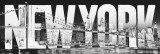 New York - typeface Posters