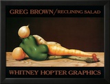 Reclining Salad Poster av Greg Brown