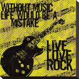 Without Music Stretched Canvas Print by Louise Carey