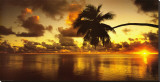 Aitutaki Lagoon, Cook Islands Stretched Canvas Print by Peter Hendrie