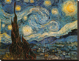Starry Night, c.1889 Stretched Canvas Print by Vincent van Gogh