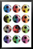 Ballons de football Pop Art Poster par Anthony Matos