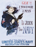 Gee!! I Wish I Were a Man, c.1918 Stretched Canvas Print by Howard Chandler Christy