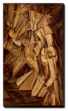Nude Descending a Staircase, No. 2, 1912 Stretched Canvas Print by Marcel Duchamp