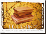 Learning Stretched Canvas Print