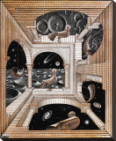 Another World Stretched Canvas Print by M. C. Escher