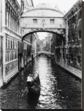 Venice Canal Stretched Canvas Print by Cyndi Schick