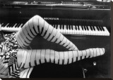 Piano Legs Stretched Canvas Print by Ben Christopher