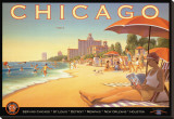 Chicago and Southern Air Stretched Canvas Print by Kerne Erickson
